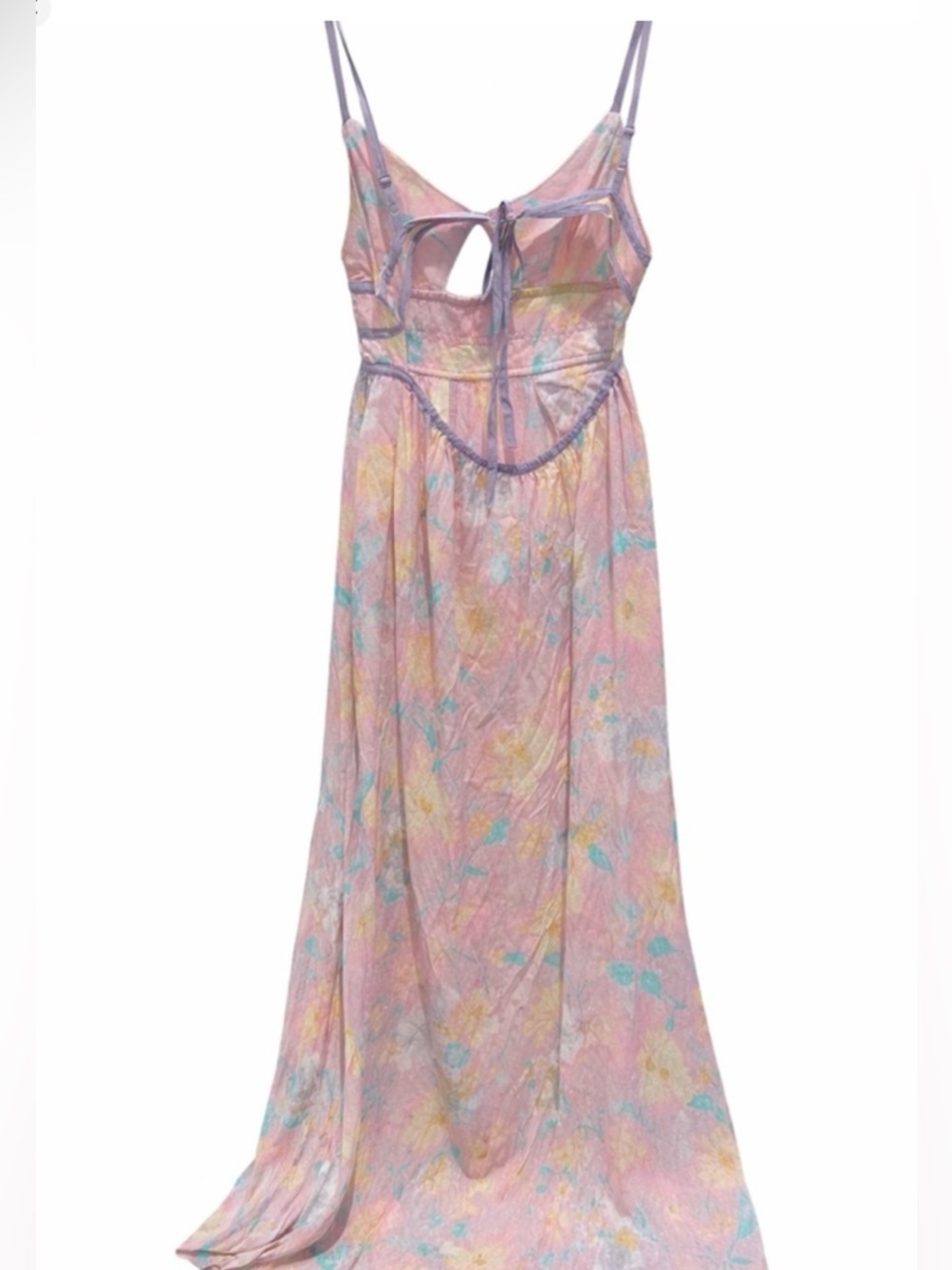 NWT Free People Pastel Floral Maxi Dress - Picture 2 of 5